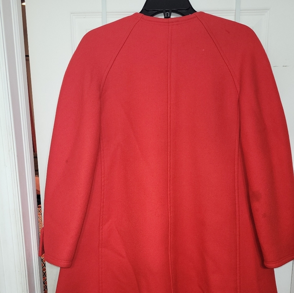 VALENTINO couture red car coat - Picture 6 of 7